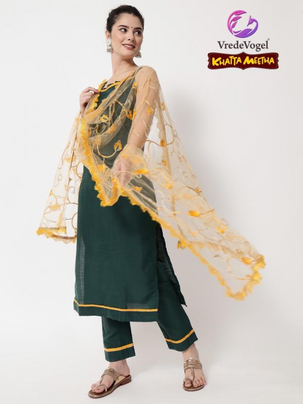 Vredevogel-khatta-meetha Cotton Designer Readymade Suit